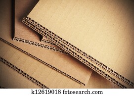 Corrugated Cardboard Background, Carton Detail Corrugated Cardboard Background, Carton Detail
