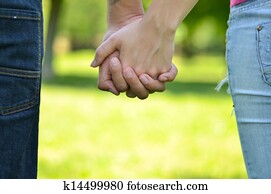 Couple holding hands Couple holding hands