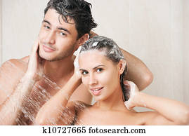Couple in shower Couple in shower