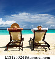 Couple on a beach Couple on a beach