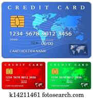 Credit or debit card design template