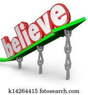 creer, palabra, flecha, equipo, elevación, fe, uplifted, creencia