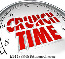 Crunch Time Clock Hurry Rush Deadline Final Moment Crunch Time Clock Hurry Rush Deadline Final Moment