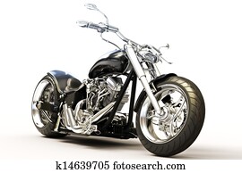 Custom black motorcycle Custom black motorcycle