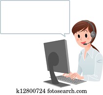 Customer service woman Customer service woman