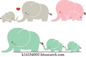 cute, elefante