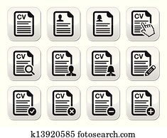 CV - Curriculum vitae, resume vecto