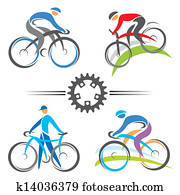 Cycling icons Cycling icons