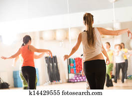 dança, classe, para, mulheres