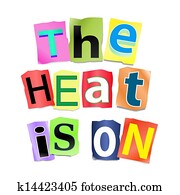 den, värma, är, on.