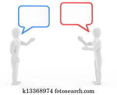 deux personnes, parler