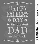 dia pai, chalkboard, desenho