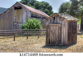 outhouse dilapidated print fotosearch freeart