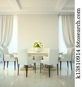 Dining room in classic style Dining room in classic style