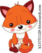 divertimento, zoo., raposa