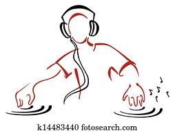 DJ behind console DJ behind console