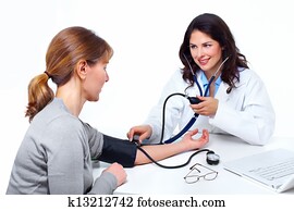 Doctor woman and patient.