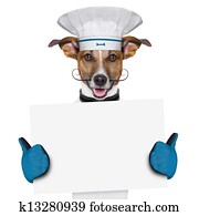 dog cook chef banner dog cook chef banner