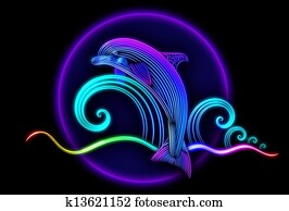 dolphin jumped from ocean and slides on the waves dolphin jumped from ocean and slides on the waves