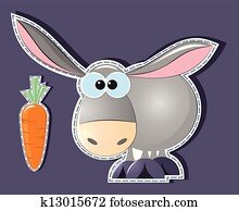 donkey and carrot donkey and carrot