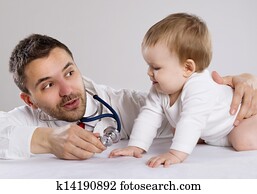 doutor, e, criança