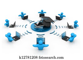 E-learning concept E-learning concept