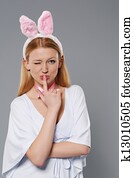 Easter bunny woman Easter bunny woman