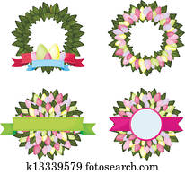 Easter wreath Stock Photo | k1656397 | Fotosearch