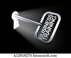 Education concept: Business Training on key Education concept: Business Training on key