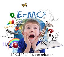 educação, menino escola, aprendizagem, branco