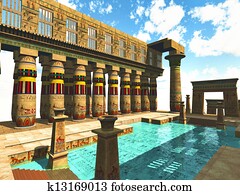Egyptian swimming pool Egyptian swimming pool