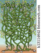 Eight Snakes Maze Game