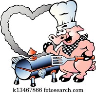ein, küchenchef, schwein, machen, machen, grillspass ein, küchenchef, schwein, machen, machen, grillspass