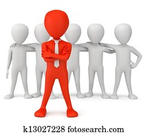 el, líder, de, el, team.