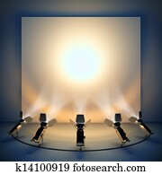 Empty background with stage spotlight. Empty background with stage spotlight.