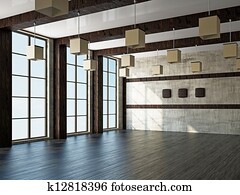 Empty room with window Empty room with window