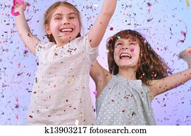 enfants, amusant, à, les, fête