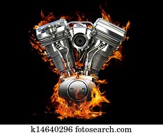 Engine on fire Engine on fire