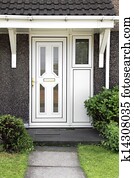 English front door. English front door.