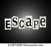 Escape concept.