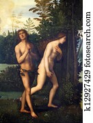 expulsão, de, adão véspera, de, paraisos