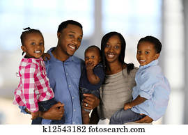 familia americana africana