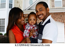 familia americana africana