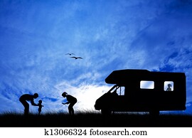 Family camping Family camping