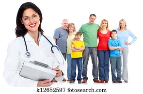 Family doctor woman. Health care.