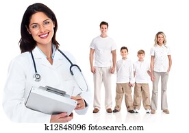 Family doctor woman. Health care.