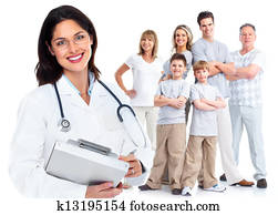 Family doctor woman. Health care.