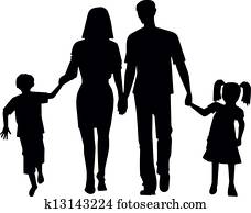 family for a walk in the collection