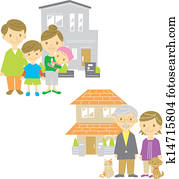 Family, home, house Family, home, house