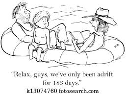 Family tries to stay passive while adrift